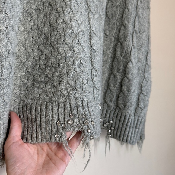 Zara Beige Cable Knit Sweater - Picture 9 of 12